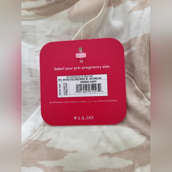 NWT Isabel brand Lightweight Maternity Top, Sz Small - Picture 7 of 16